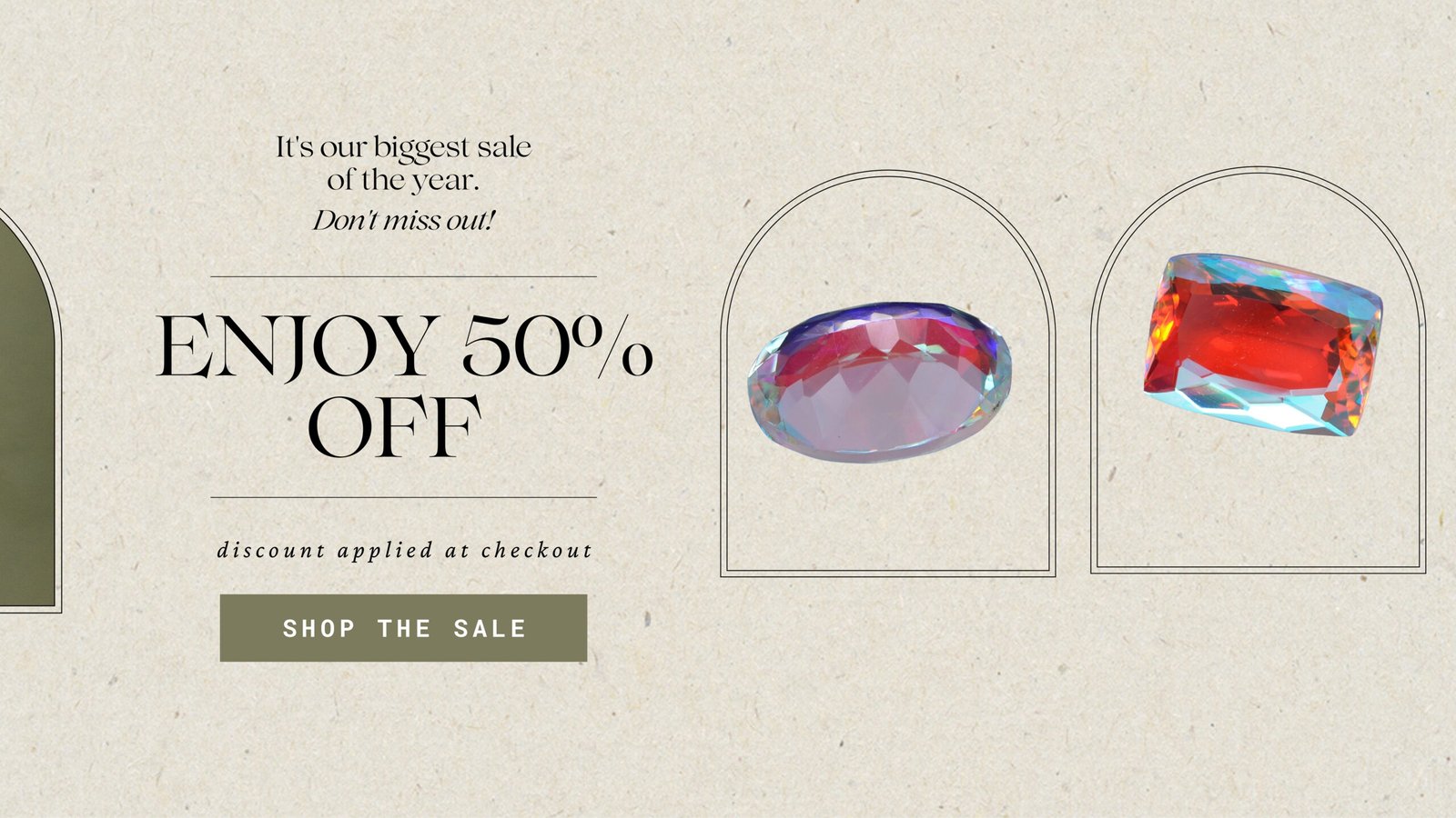 Fashion Sale Boho Homepage Website Design (Blog Banner)